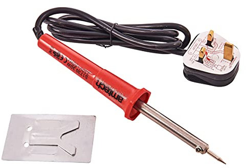 Amtech S1730 Soldering Iron, 30 Watt 240V, Insulated Handle and Metal Stand, 300~350°C High Temperature Range