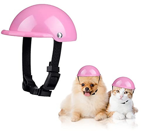 gorgester Pet Hund Helmet Cap Hat ABS Kunststoff Hund Puppy Riding Motorräder Bike Helm Sonne Regen Schutz für kleine Haustiere