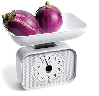 Balanza de cocina mecánica con BOL Laica KS2001 en color blanco y peso máximo 10 kg,