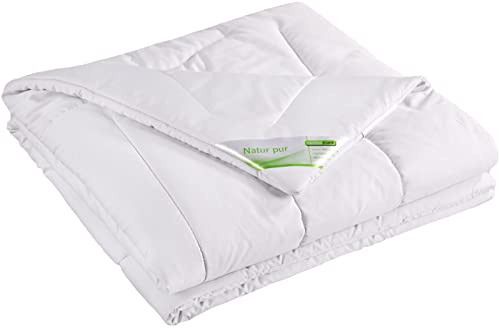 franknatur Bettdecke 155x200 Winterdecke Kamelhaar Duo-Decke Karel | warme Winterbettdecke, Füllung aus 100 % Kamelhaar, Bezug 100 % Baumwolle, temperaturausgleichend, waschbar, Oeko-TEX