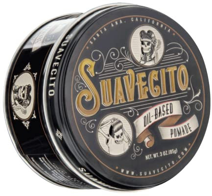 Suavecito Oil Based Pomade, High Shine Long Lasting Hold, ölbasierte Pomade, Perfect For Any Hair Type, 3oz/85g