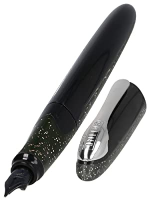 Online Füller Air Stardust | hochwertiger Füller in ergonomischem Dreiecks-Design | Iridiumfeder, Breite M | nachfüllbar: Kombipatrone oder Standardpatronen