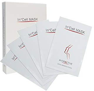 INCELLICE Dermaroller Mascarilla, Mascara Post Microneedling, 5 Piezas Mascarilla Facial Colageno de Ácido Hialurónico Hidratante, Calmante, Enfriamiento, Reducción del Enrojecimiento y Burnin