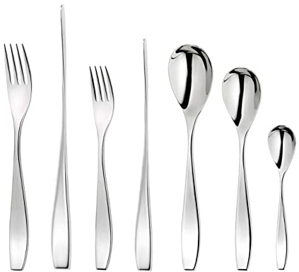 Robert Welch Vista Bright, 7 Piece Cutlery Place Setting. Made from Stainless Steel. Dishwasher Safe.
