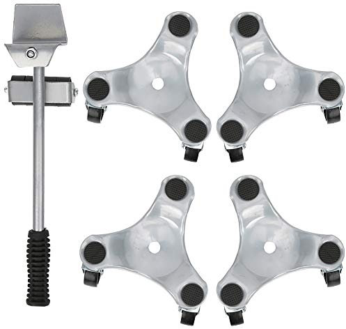 Fafeicy Herramienta de Transporte de Muebles, Placa móvil elevadora de Plata, Utilizada para Mover, Puede soportar Objetos Pesados ​​de 400 KG