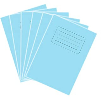 Vsorce4u 6pcs x 48 Pages Exercise Books - 15cm x 21cm White Lined Pages Writing Books Notebooks Homework Practice Books