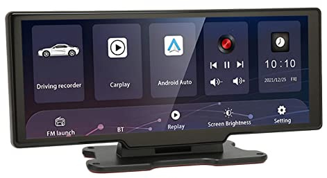 Bewinner Dash cam per specchietto auto T30, doppia dash cam WiFi BT5.0, videoregistratore DVR per auto HD, sensore G per monitoraggio parcheggio, controllo APP, supporto massimo 256 GB(T30)