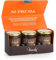 Venchi - Set Streichcreme Zartbitter und Haselnuss - Set 3 Gläschen - IGP-Piemont Haselnuss, 600 g - Glutenfrei - Vegan