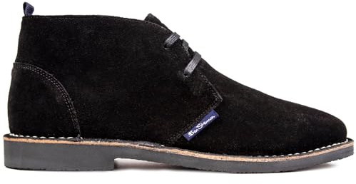 Ben Sherman Mens Hemmings Desert Boots Black 9 UK