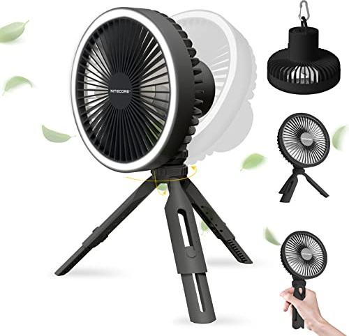 Nitecore Ventilateur NEF10 avec lumière et batterie externe en 2 couleurs