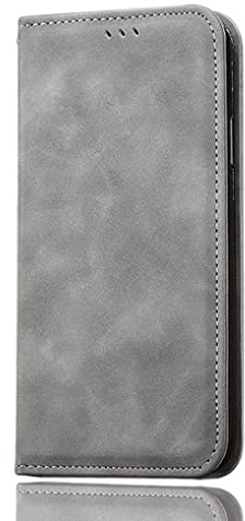 SEAHAI Cuero Funda para Motorola Moto G84 5G Billetera Carcasa, Estuche con Tarjetero/Cierre Magnético/Suporte/Bloqueo RFID, Ultradelgado Cartera Flip Cover Case - Gris