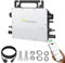 BuyWeek Wechselrichter Balkonkraftwerk, Wechselrichter 800W IP67 Wasserdicht Mikrowechselrichter mit WLAN APP Micro Wechselrichter für 2 PV Solarmodule Solar Inverter mit 5m AC Kabel, AC190-270V