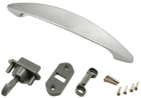Okiyakusama RV-Schubladenriegel und -Griff, generische, stabile Hardware, RV-Schranktürriegel aus Metall für Wohnmobile, Boote, Wohnmobil-Schrankschublade, SILBER
