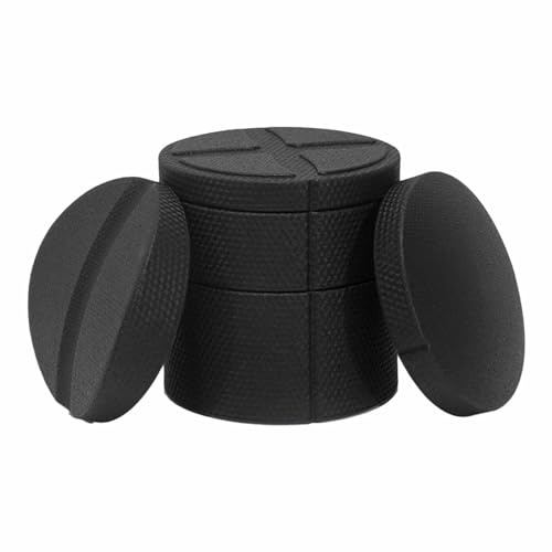 Wezalget Juego de ruedas de yoga, corrector de postura para estiramiento de espalda, rueda trasera multifuncional, equipo de yoga para masaje de tejidos profundos, fuerza