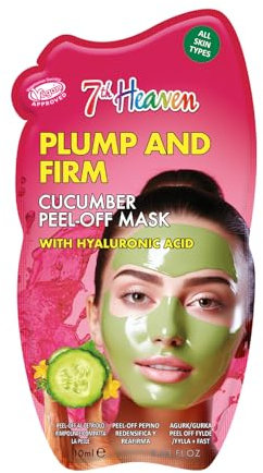 7th Heaven Maschera viso peel off al cetriolo con acido ialuronico, grassoccia e soda per tutti i tipi di pelle