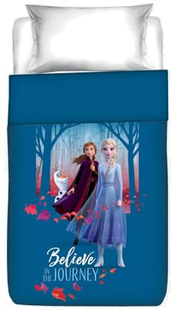 CARTOON Trapunta per letto singolo piumone 350 gsm coperta per letto una piazza 170 x 260 cm (Frozen (1))