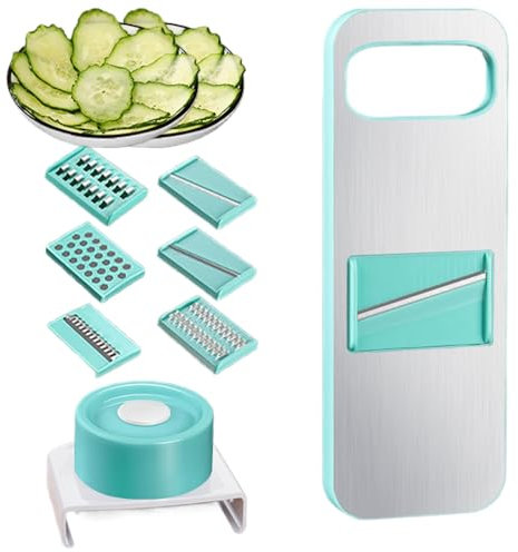 Acondicionador de aire de cocina, acondicionador de pepinos, cortador de tomate multifuncional, rallador de cocina, utensilio de cocina y cortador de frutas para cocina, para tomate, ajo, cebolla,