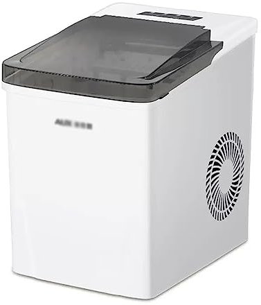 Macchina per il ghiaccio Macchina for il ghiaccio da banco, 9 cubetti di ghiaccio in 6 minuti, 15 kg/24 ore, pulizia automatica adatta for feste e cucine in bar da campeggio all'aperto Macchina per il