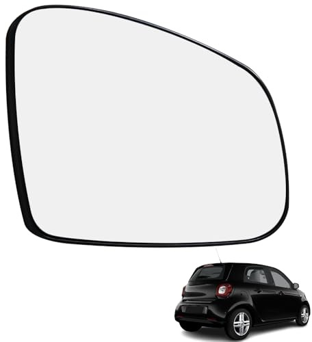 Ruolin Vetro Specchietto Retrovisore Destro, Vetro Specchio Retrovisore Esterno Auto Compatibile con Smart Fortwo Forfour 2015-2019, Compatibile con Renault Twingo III 2015-2019