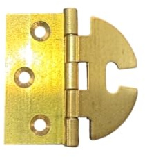 CERNIERA ALI ZANCATE CON ASOLA MEZZO COLLO | Ottone - DIMENSIONI 40X40MM - PER MOBILI ANTICHI CP45 (2)