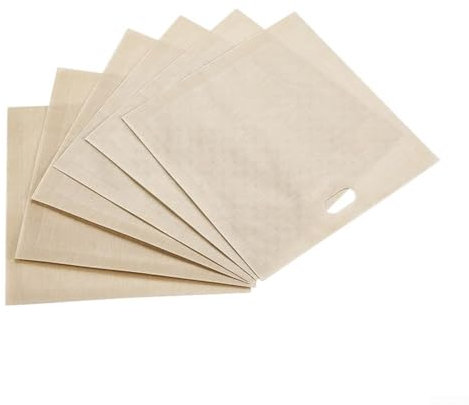 Bolsas para tostadoras para sándwiches, paquete de 10 reutilizables, resistentes al calor para comodidad de cocina (16 x 16,5 cm)