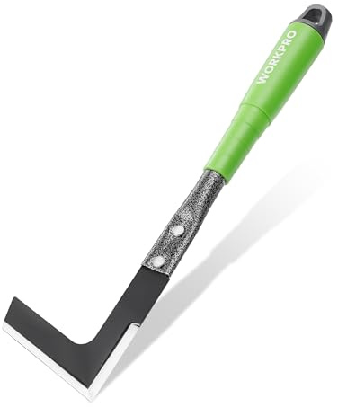 WORKPRO Ogräsverktyg 33 cm Spricka ogräsrensare, manuell ogräsrensare i kolstål med svart finish, trädgårdskakel för trädgård, uteplats och gräsmatta