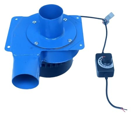 Petit ventilateur centrifuge 12v DC, moteur sans balais 20w, tuyau de 50mm avec commande commutateur en continu