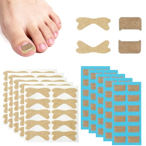 110 Piezas Parche Corrector De Uñas De Los Pies Parches Correctores De Uñas Encarnadas Transpirables Sin Dolor Parches Fungal Nail Patches Para Protege Las Uñas De Los Pies Pedicura