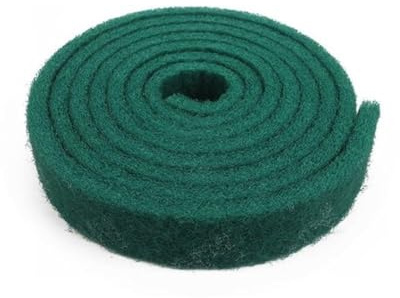 NiuLumea Rotolo da 58 m di spugna abrasiva verde smeriglio per la pulizia della cucina, pentole, piatti, lavelli e stufe, cuscinetto in nylon per scrubber pad, 7 cm x 58 metri