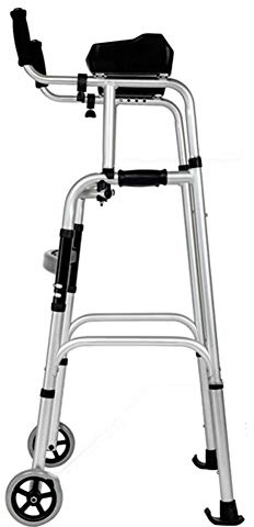 Rörlighetsrullator, äldre vuxen långa personer rullande rullator, Heavy Duty justerbar höjd aluminium, inomhus utomhushus Pålitligt