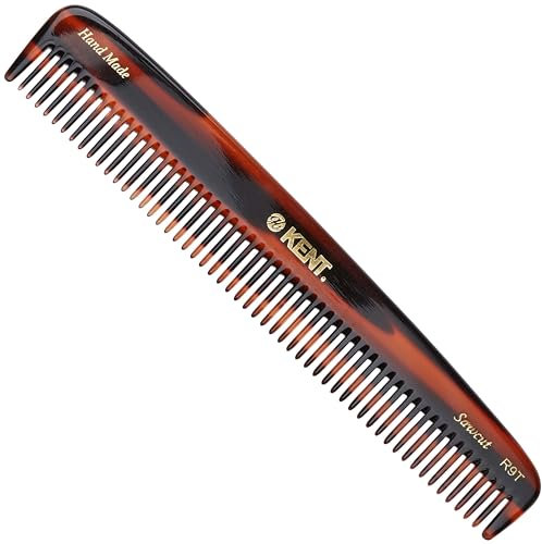 Kent Handmade Medium Coarse Toothed Dressing Hair Comb, 19 cm Length