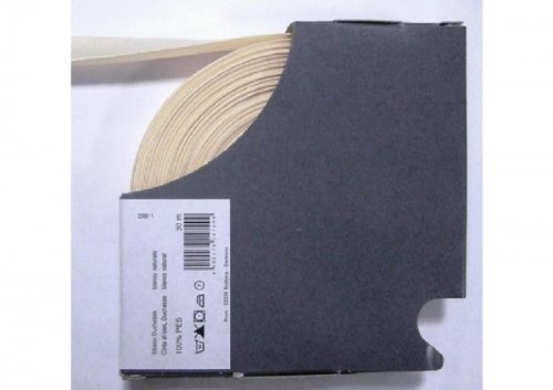 Prym 903612 snedband duchesse, 40/20 mm, 30 m, råvit, falsning