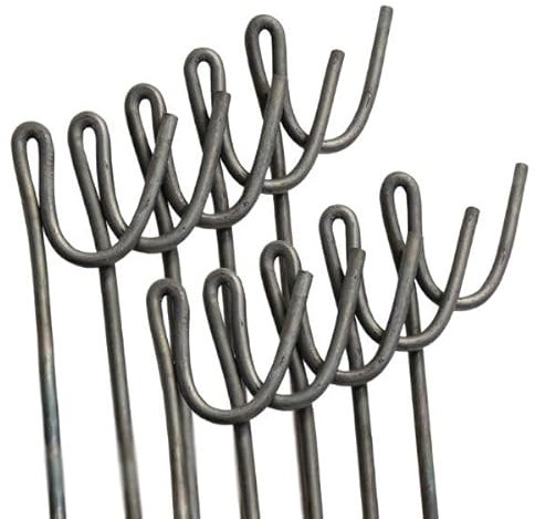 Suregreen Steel Fencing Pins | 1.2M Metal Garden Stakes | 10 Pack Road Pins for Contractors, Site Managers, Landscapers, Event Organisers, Builders | Garden Stakes for Gardeners, Farmers