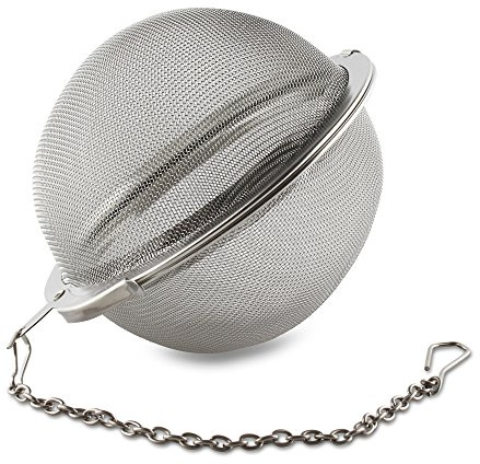 Café Olé Grunwerg Teeei Ball im Netz aus Edelstahl –3“ Durchmesser