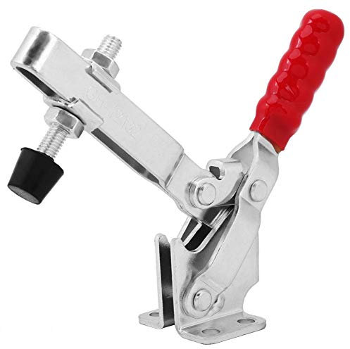 GH-12132 227KG 500lbs Toggle Clamp Morsetto a levetta di tipo verticale Pinze per impugnatura a rilascio rapido Attrezzo a morsetto per attrezzi pesanti, Installazione facile, Trattamento ruggine