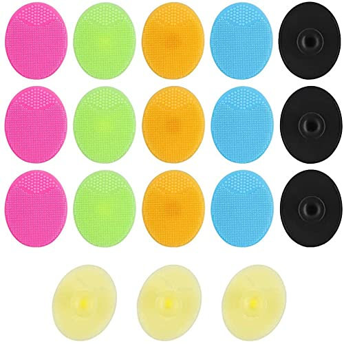 Dadabig 18PCS Brosse Nettoyante Visage Brosses de Nettoyage pour le Visage en Silicone pour le Massage Exfoliant Nettoyant des Pores