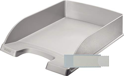 Leitz Plus Standard Briefablage A4 (10 + 20 Etiketten, Silber)
