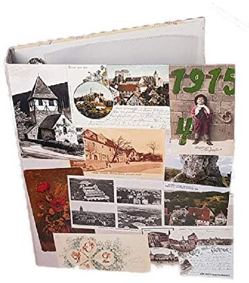 ak-schwarzmann Album per cartoline (n. AP3-PK2L) con 25 custodie N. PK2L per foto fino a 100 carte DIN A5