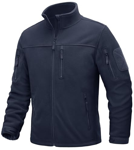 TACVASEN Veste Polaire Homme Zippées Veste Tactique Homme Chaudes