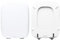 Copriwater Ideal Standard Conca Come Originale, Tavoletta Wc In Legno Rivestito Di Resina Poliestere Con Cerniere INCLINATE,Asse Wc MADE IN ITALY (BIANCO)