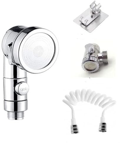 Yulakes Douchette pour lavabo, pommeau de douche avec support mural et convertisseur, kit de pommeau de douche avec support mural et convertisseur, lavage de cheveux, douchette à main, robinet de