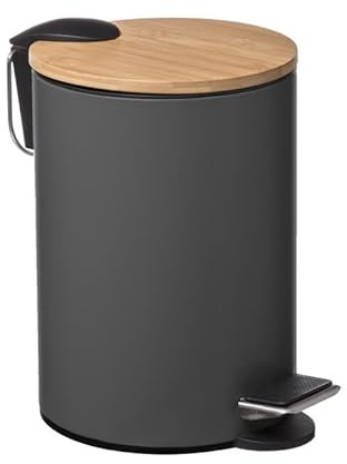 Poubelle salle de bain 3 litres Modern Color Atmosphéra (Gris foncé)