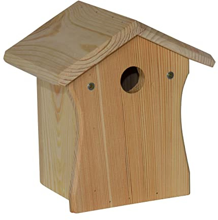 Dehner Natura Premium Wildvogel Nistkasten Smilla, Vogelhaus / Vogelnistkasten für Wildvögel, robust, ca. 19.5 x 22.5 x 16.5 cm, aus FSC - zertifiziertem Kiefernholz, natur