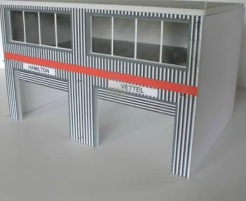 Greenhills Slot Car Building Modern Pit Boxes Kit 1:43 Scale MACC310