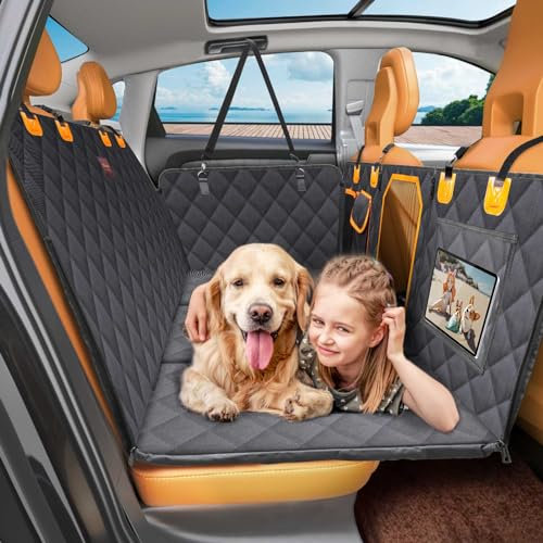 Manificent Rücksitzverlängerung für Hunde, Harter Boden, Hundehängematte für Auto Reisebett, Nicht aufblasbare Autobettmatratze für Auto SUV LKW