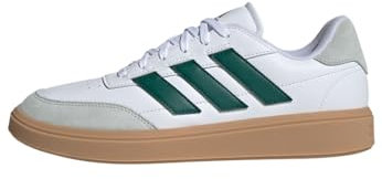 adidas Herren Courtblock Shoes Schuhe, Cloud White/Collegiate Green/Silver, 42 2/3 EU