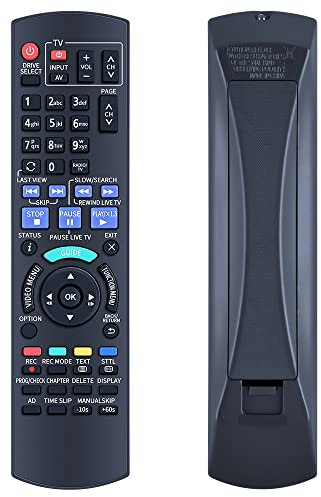 TCNOUMT N2QAYB001059 Replacement Remote Control for Panasonic DVD Recorder DMR-EX97 DMR-EX97EB DMR-EX97EB-K DMREX97EB DMREX97EBK