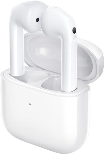 MusTech Renovar Mi Redmi Buds 3 - Auriculares inalámbricos con cancelación activa de ruido, Bluetooth 5.2, ligeros, batería de hasta 20 horas, blanco