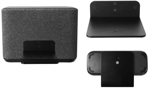 Support mural en métal pour barre de son compatible avec haut-parleur sans fil Denon Home 350/250, noir