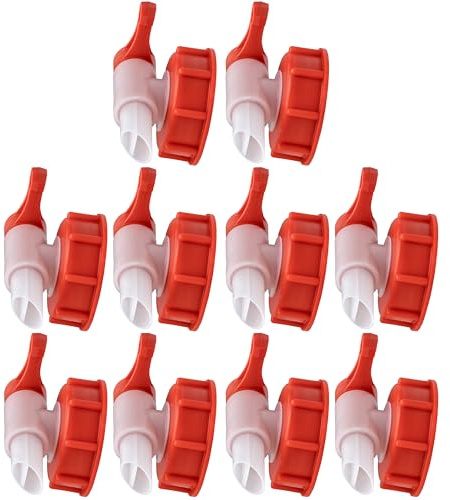ISOLATECH SABEU Fluxx 10 Robinets AH23/61 HF DIN61 Bec 23mm | Pour Bidons 20L, Filetage Extérieur DIN61 60,5mm, Remplissage Propre Et Sans Goutte